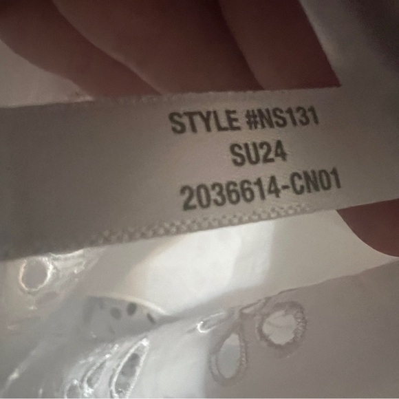 NWT Madewell Embroidered Tank Midi Dress in Poplin White 6 - Picture 12 of 12